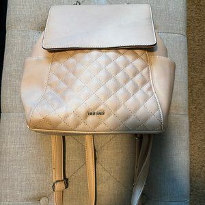 Nine West Blush Pink Backpack with Padded Detail, Side Pockets & Interior Pocket